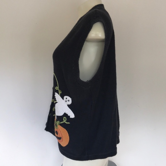 Halloween Vest Ghosts and Pumpkins - Picture 4 of 8